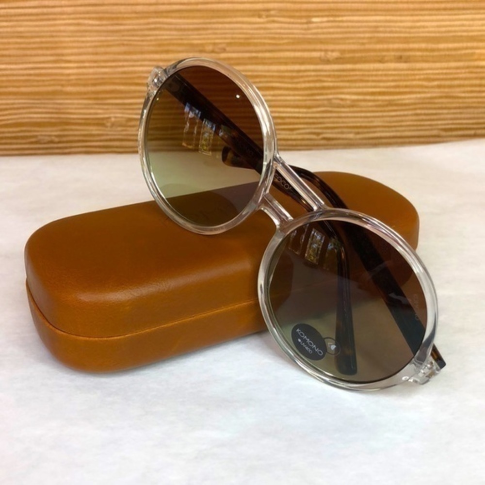 KOMONO Coco Clear/Tortoise Sunglasses (NEW) - Picture 6 of 12